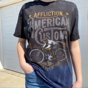 Affliction Tie Dye Graphic T-Shirt M